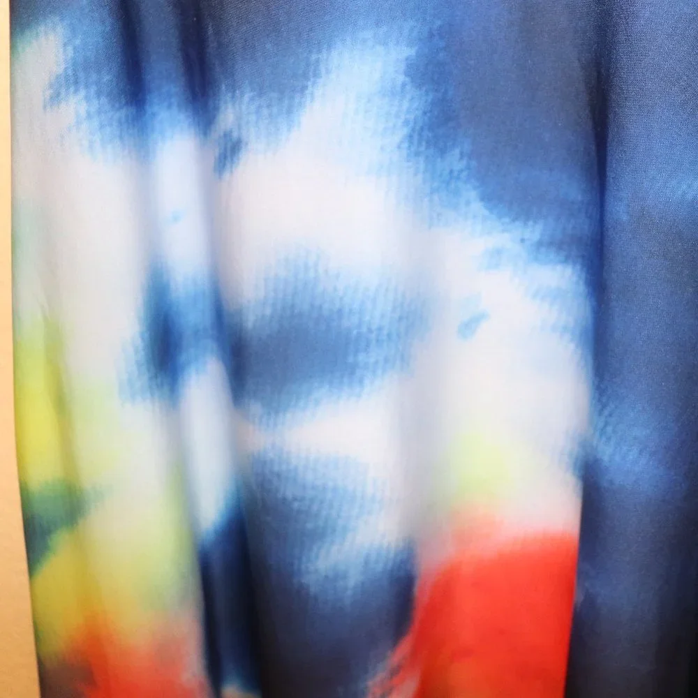 Lily by Firmiana Spaghetti Strap Rainbow Dress with Pockets Large - Picture 2 of 2